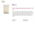 Nestle Minor's Vegan Alfredo Sauce Nutrition