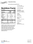 871THE119885_Next Gen Sliced Deli Turkey_Nutrition 871THE119885_Next Gen Sliced Deli Turkey_Nutrition