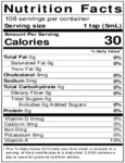 Nielsen-Massey 18 oz. Lemon Extract Nutrition Information