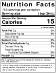 Nielsen-Massey 1 Gallon Madagascar Bourbon Vanilla Extract Nutrition Information