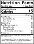 Nielsen-Massey 1 Gallon Pure Vanilla Paste Nutrition Information