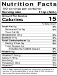 Nielsen-Massey 32 oz. Pure Vanilla Extract Nutrition Information