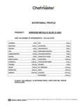 Chefmaster 9 oz. Metallic Blue Airbrush Color Nutrition Information