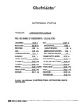 Chefmaster 9 oz. Royal Blue Airbrush Color Nutrition Information