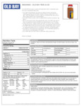 Old Bay 22 oz. Rub  Nutrition Information