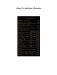 Nutritional Information