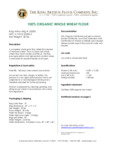 King Arthur Flour Organic Whole Wheat Flour