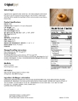 Original Bagel 4.5 oz Whole Wheat 876OB97108 Nutrition Label