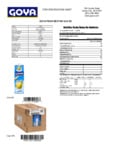 Goya 1 Liter Pear Nectar Nutrition Information