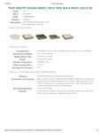 Spec Sheet/Nutrition