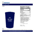 Pepsi Cola Zero Sugar Nutrition Sheet Pepsi Cola Zero Sugar Nutrition Sheet