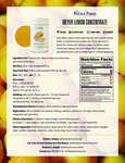 Perfect Puree Meyer Lemon Nutrition
