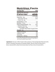 Possmei BUBBLE TEA POWDER Nutrition