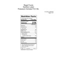 Regal Potassium Sorbate Tartaric Acid 5 lb. nutrition