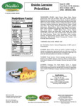 Priscilla's Pre-Cut 6.4 oz. Lorraine Deep Dish Quiche Nutrition Information Priscilla's Pre-Cut 6.4 oz. Lorraine Deep Dish Quiche Nutrition Information