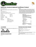 Spec Sheet/Nutrition Spec Sheet/Nutrition