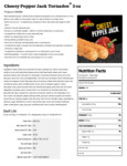 TORNADO CHEESEY PEPPER JACK 24/3OZ RUIZ FOODS 10071007860444