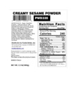 PWD320 nutrition