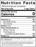 ReaLime 100% Lime Juice 1 Gallon Bottle Nutrition Information