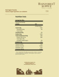 Red Apple Powder NUTRITION LABEL