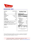 Cretors Red Cherry Floss Nutrition