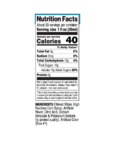 Regal Cocktail 1 Liter Blue Curacao Syrup Nutrition Information