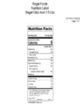 Regal Citric Acid 