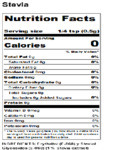 Regal Spice Stevia Nutrition
