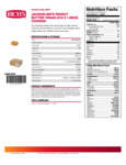 Rich's Jacqueline Vegan Peanut Butter Cookie Dough Nutrition Information