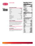 Rich's 2.1 oz. Homestyle Yeast-Risen Donut Ring Nutrition Information