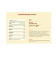 Nutrition Nutrition