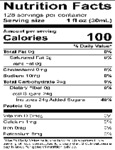 Carnival King / Narvon Mango Slushy Nutrition
