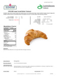 Schulstad Large Curved Butter Croissant