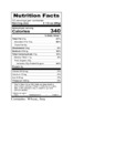 Sirabella's Vegan Cheesecake Nutrition