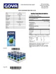 Goya 1 Liter Soursop / Guanabana Nectar Nutrition Information