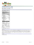 Spring Glen Fresh Foods 7.25 lb. Tray Baked Chicken Pie Nutrition Information