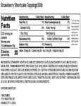 100STRWSHRT50 nutrition