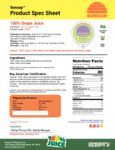 Suncup Juice Grape Cup 4 oz Nutrition