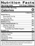 Tazo Unsweetened Tea Concentrate Nutrition