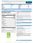 Thick It 36 oz Nutrition Thick It 36 oz Nutrition