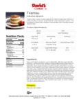 Annie's Tiramisu Nutrition