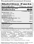 The Konery Toasted Coconut Waffle Cones Nutrition The Konery Toasted Coconut Waffle Cones Nutrition