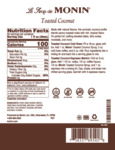 Monin Toasted Coconut Nutrition Monin Toasted Coconut Nutrition