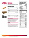 Rich's Twisted Donut Nutrition