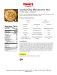 Spec Sheet/Nutrition