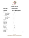 Vital Wheat Gluten 75 Nutritional 