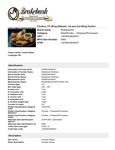 Spec Sheet/Nutrition