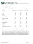 LorAnn Oils Sassafras Super Strength Flavor Allergen Statement