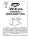 Hatco GRBW Buffet Warmer Manual Hatco GRBW Buffet Warmer Manual