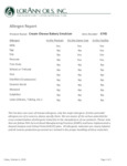 Allergen Statement